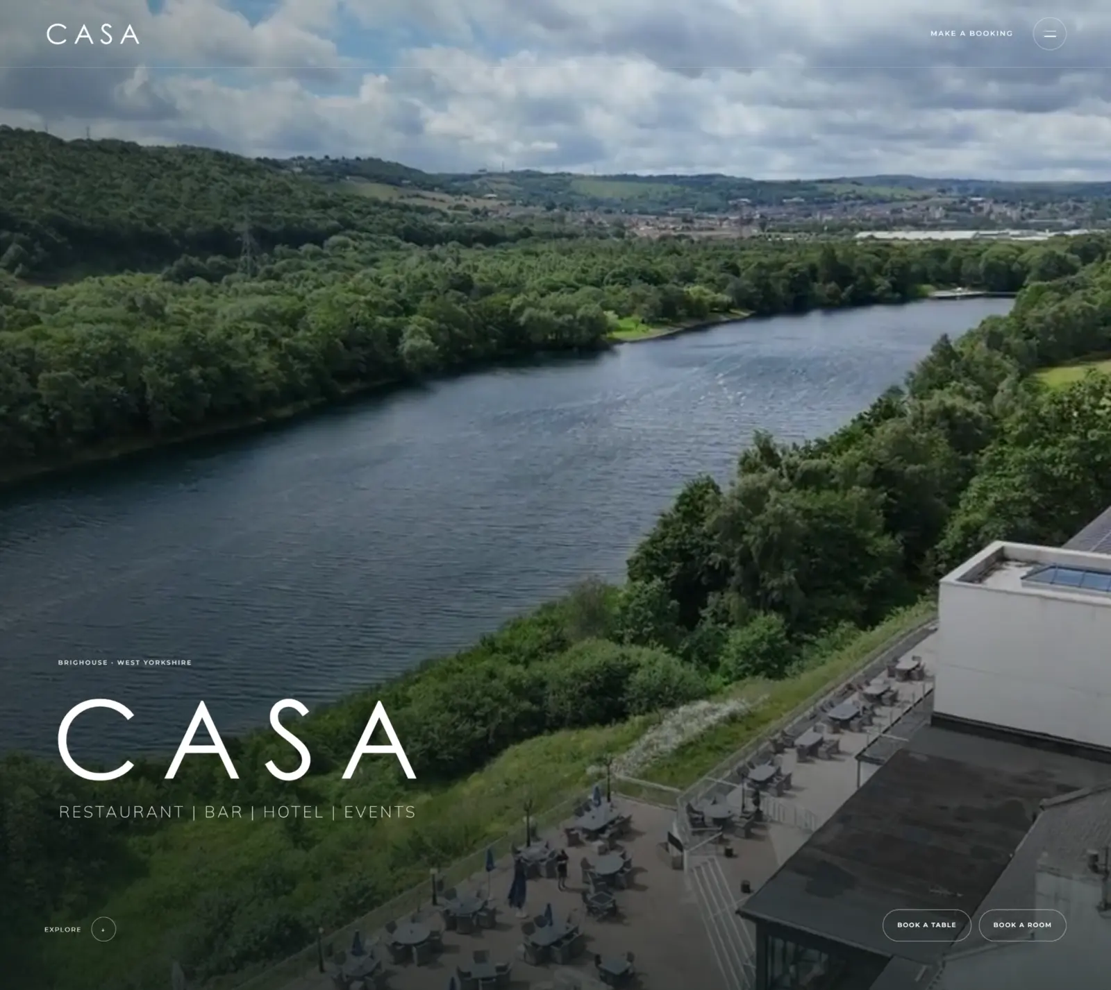 Casa Brighouse website homepage